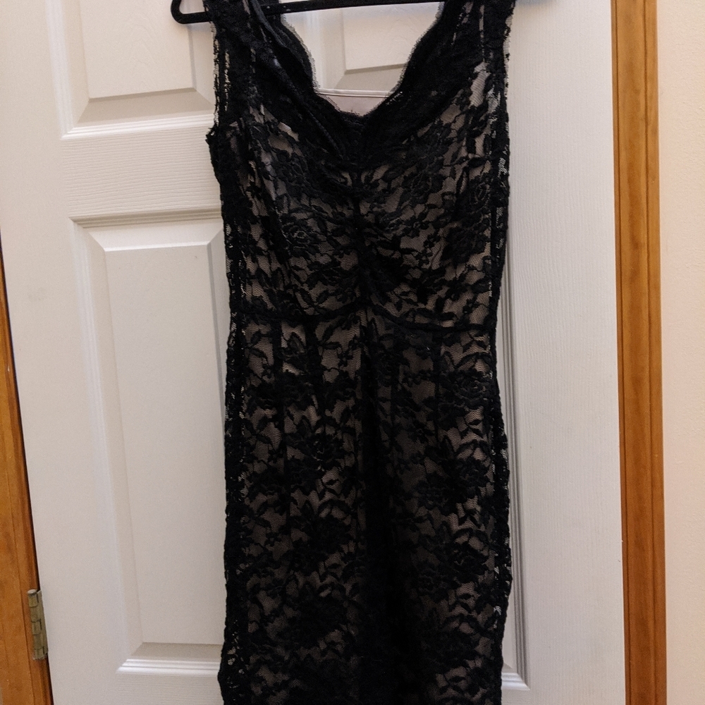Calvin Klein black lace dress